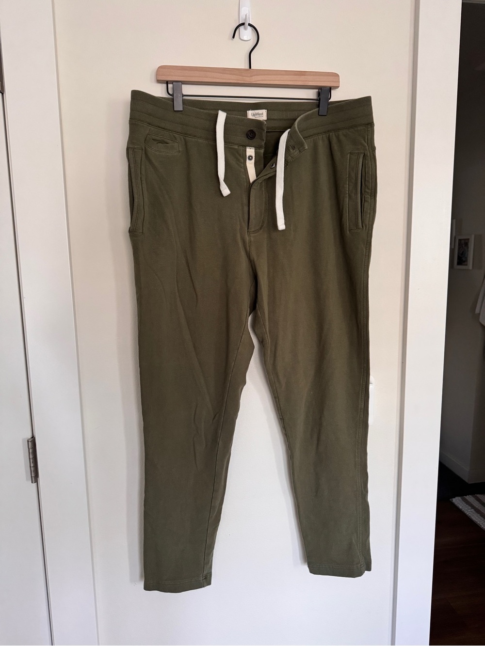 UpWest Olive Men's Drawstring Jogger Pants - L